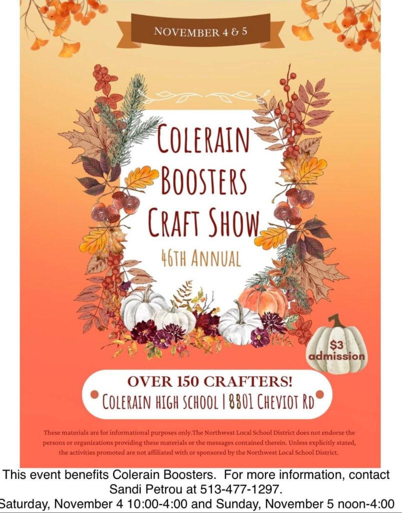 Colerain High School Boosters Craft Show