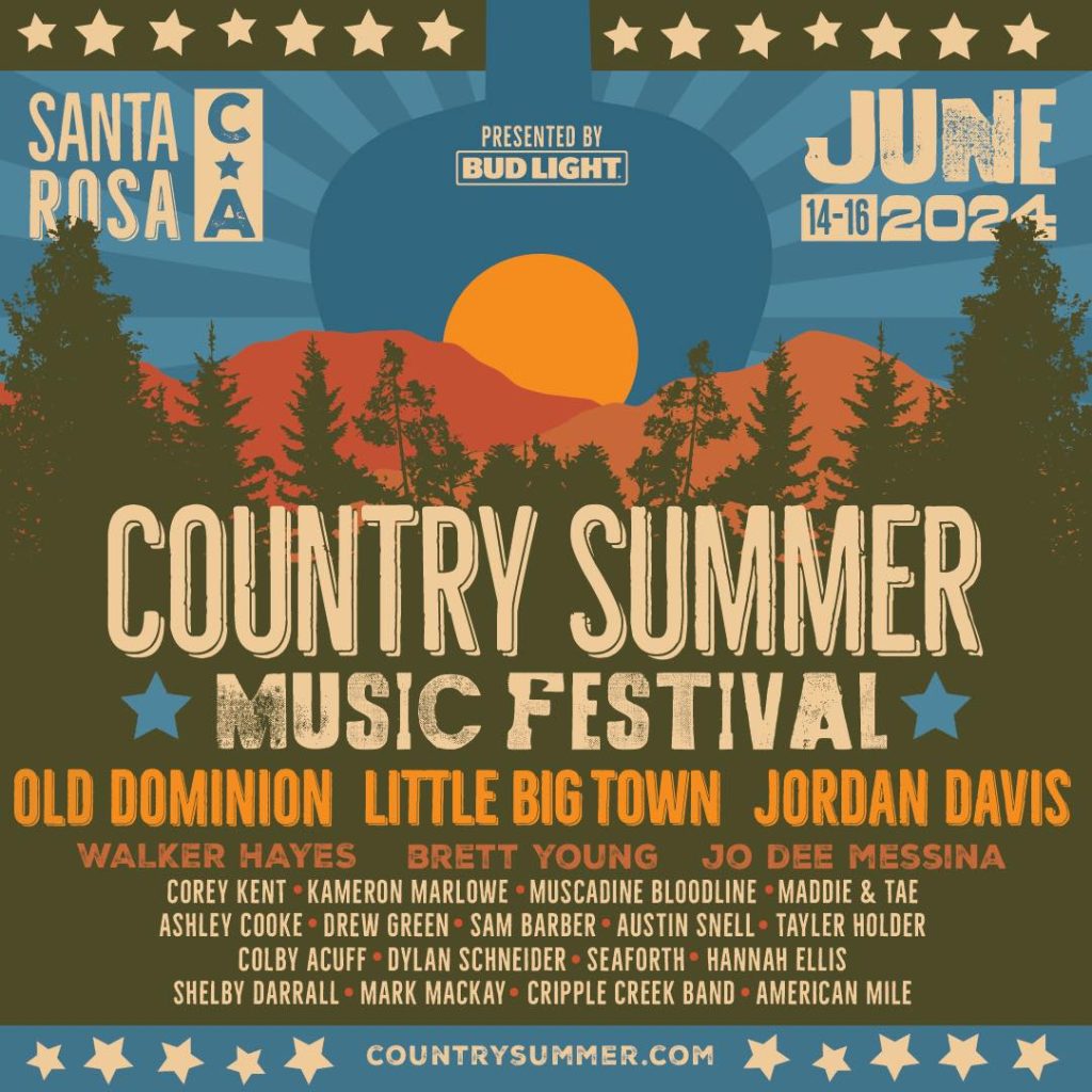 Country Summer Music Festival 2024 in Santa Rosa, California, USA