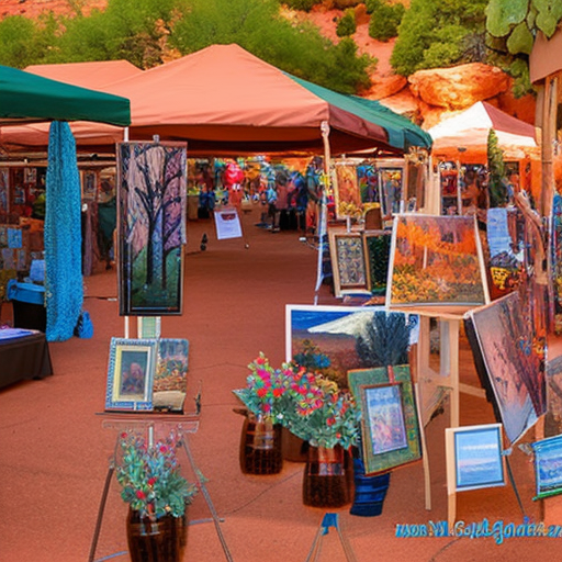 Los Rosales West Sedona Arts and Crafts Show 2024 in Arizona, USA, West