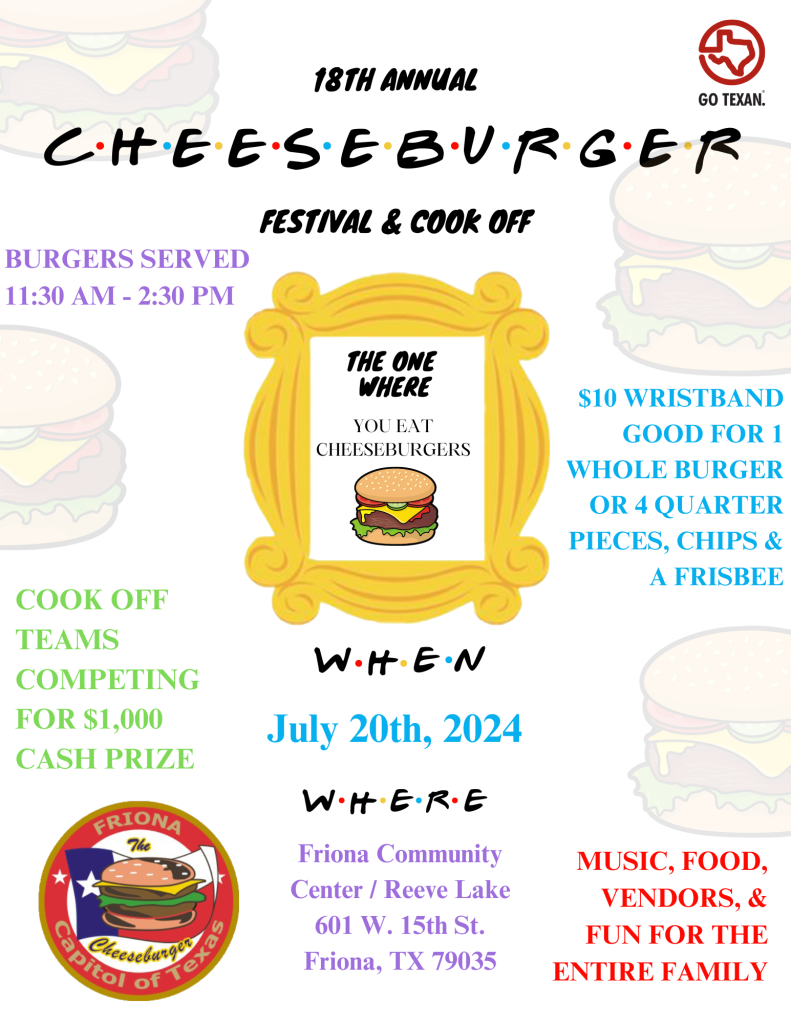Cheeseburger Festival and Cook Off