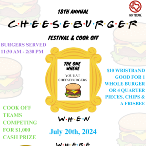 Cheeseburger Festival and Cook Off