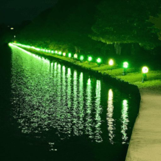 Green Lake Pathway of Lights 2024 in Seattle, USA, Washington